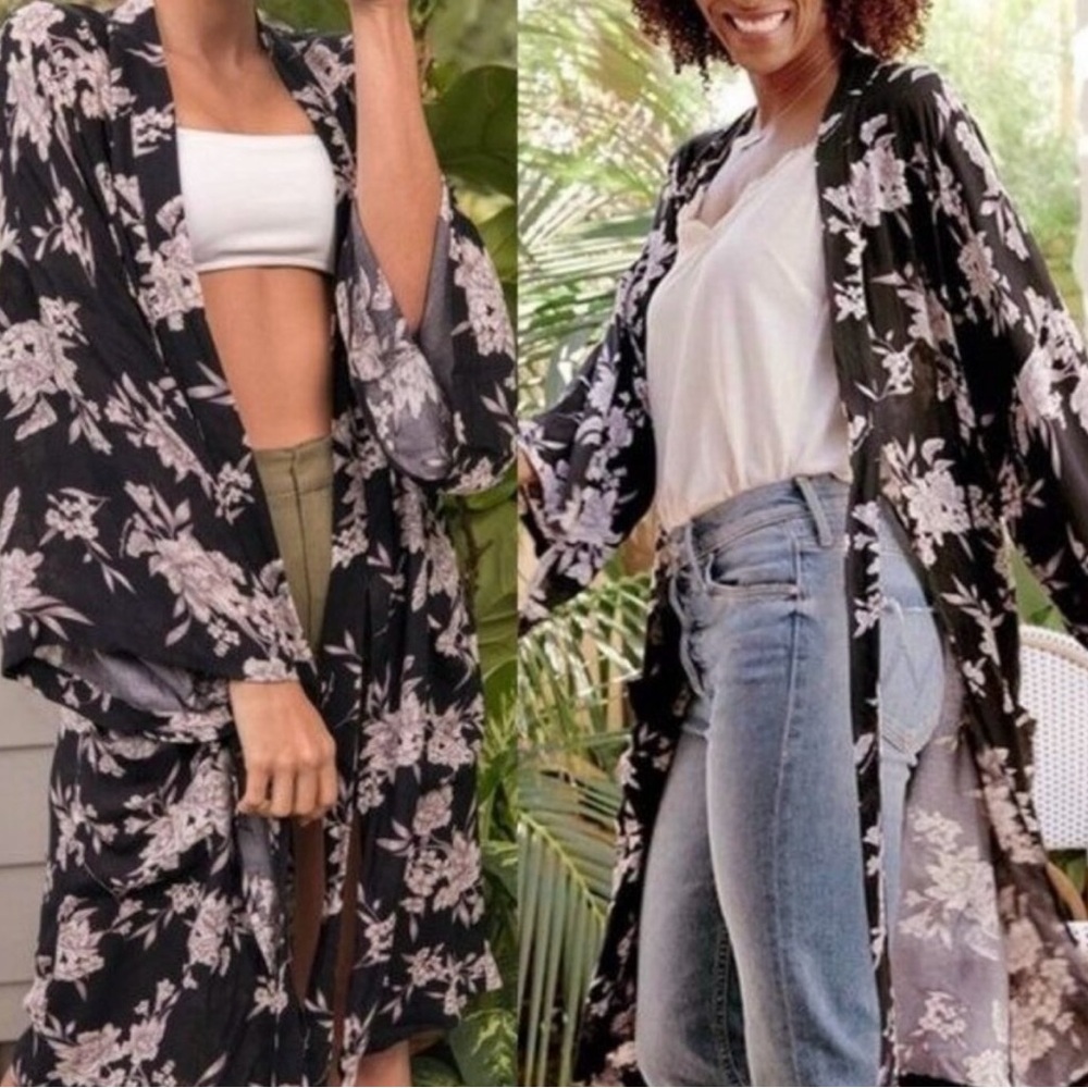 Spiritual Gangster Floral Maya Kimono Robe one size